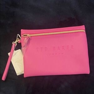 Ted Baker Fuchsia Wristlet Clutch